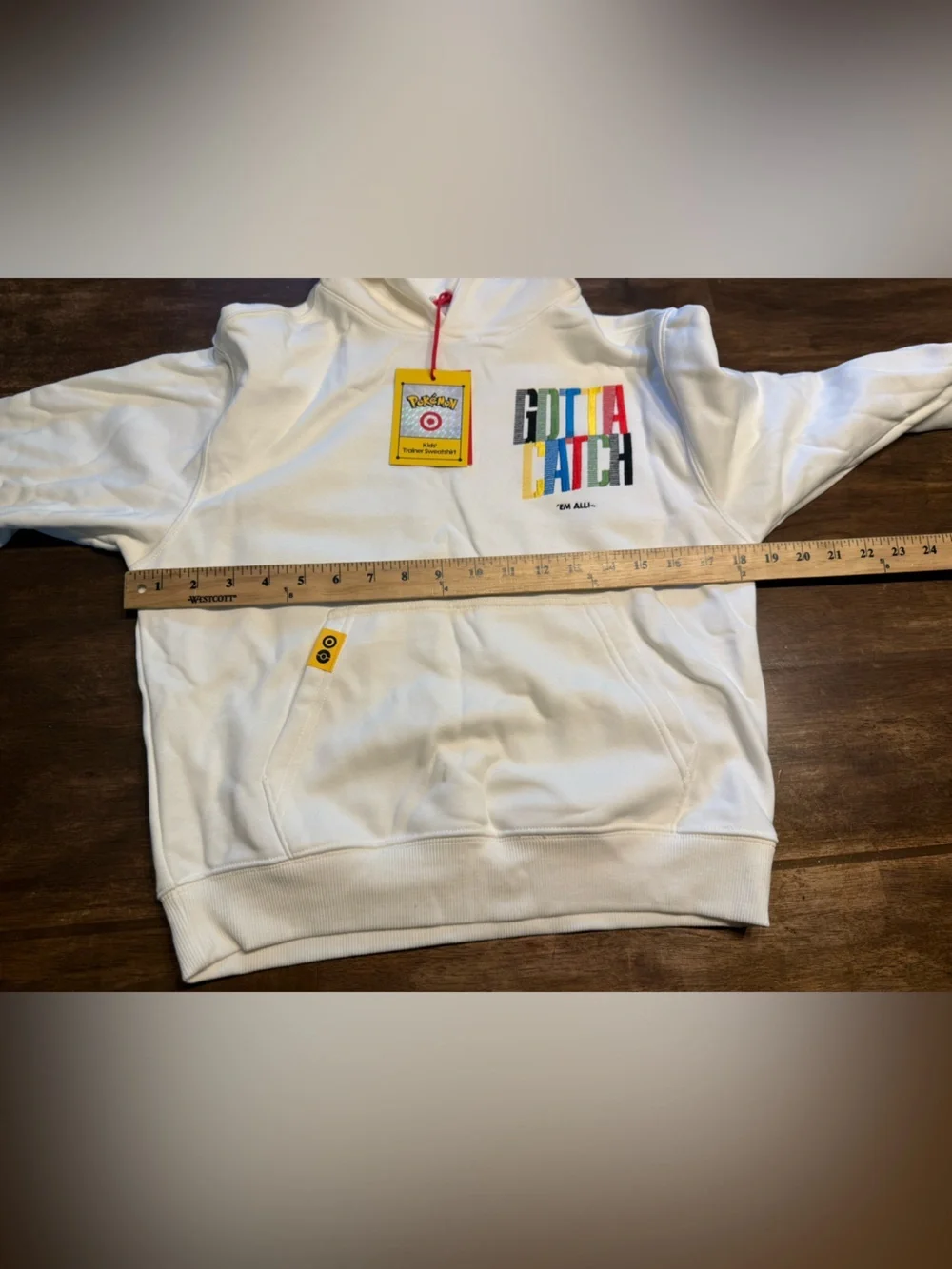 Pokemon x Target Exclusive Youth Kids Trainer Hoodie Sweatshirt Cream New SZ M